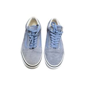 Vans Old Skool Blue Suede Sneakers Mens Size 9 US‎ Lace-Up Casual Shoes